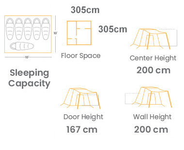 WHITEDUCK TENT ホワイトダックテント  Prota 4　7×9_Standard［4名］